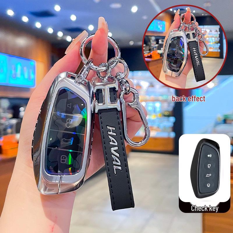 Совместимая металлическая пряжка, чехол для ключа для Great Wall Haval: H2S, M6, F5, F7X, Большой Пес, Божественный Зверь, Яростный Дракон, Дракон Макс, Сова