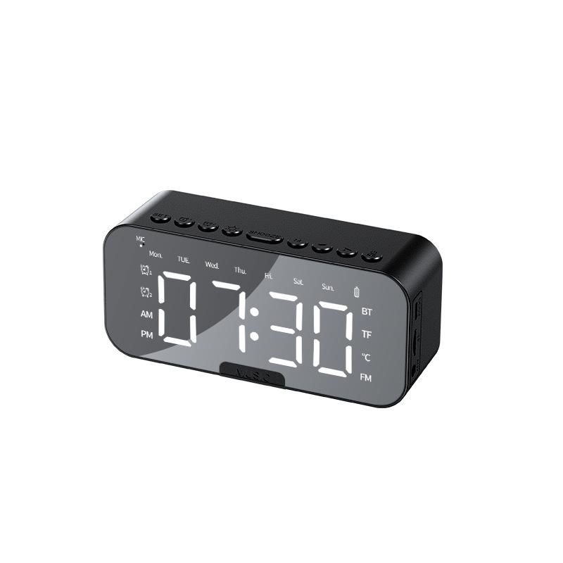 Smart Bluetooth Speaker Electronic Multi-function Clock Student Wake Up Alarm Clock Artifact Wireless Small Speaker High Sound Quality