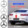 CEL1 3D ABS silver/Black 9cm 90mm car rear Tail Trunk emblem badge sticker Decals For Mercedes Benz W117 W177 W176 X253 W247 W213