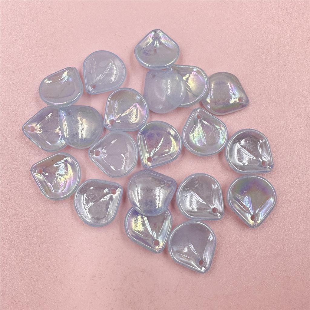 Hanmade для изготовления ювелирных изделий, шпильки, серьги, браслет, кулон, лепестки цветов, бусины-шармы 20 шт., цвета AB 13,5*14,8 мм, аксессуары «сделай сам»