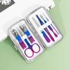 7PCS Colorful Stainless Steel Nail Clipper Set, Nail Clipper, Ear Scoop, Foot Trimmer, Beauty Pliers, Nail and Nail Repair Tools