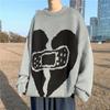 Winter Fashion Thickened Pullover Sweater Men's Loose Round Neck Knit
