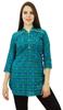 Floral Print Women Wear 3 4 Sleeve Casual Top Short Cotton Kurti