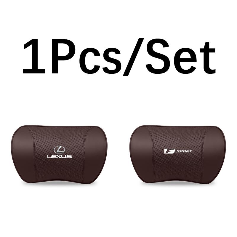 High-end Leather Car Headrest Waist Pillow Interior Accessories For Lexus F SPORT ES UX 300e GS GX IS LS LX LBX NX RX 350h 450h AEN1