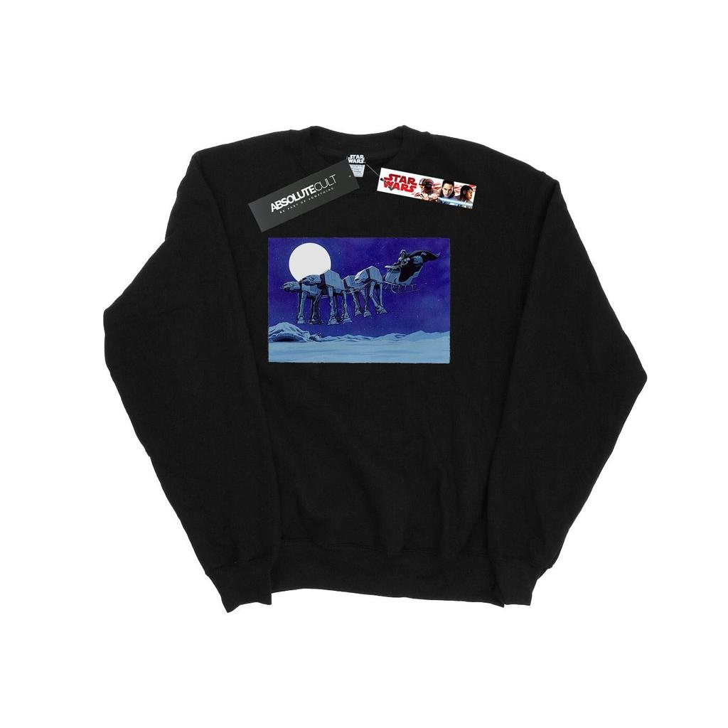 Star Wars Mens Christmas AT-AT Sleigh Sweatshirt