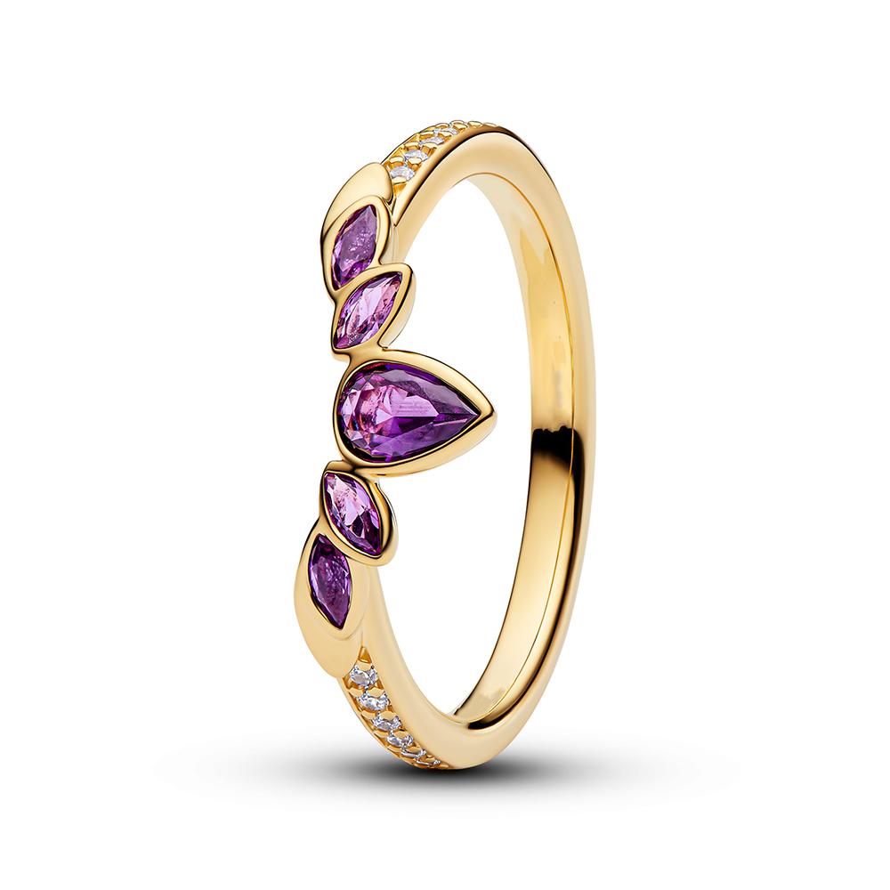 925 стерлинговое серебро Серия «Все принцессы» Тиара Тианы, Аладдин Жасмин, Кольцо-тиара Рапунцель Женское кольцо на палец для вечеринки