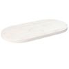 VidaXL Table Top White 80x40x2.5 Cm Solid Pine Wood Oval 824351