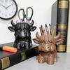 Подставка для ручек «Шотландская корова» Милый настольный органайзер для офиса, общежития, дома Многоцелевой стакан для кистей для макияжа Фермерский аксессуар для туалетного столика Подарок для любителей коров