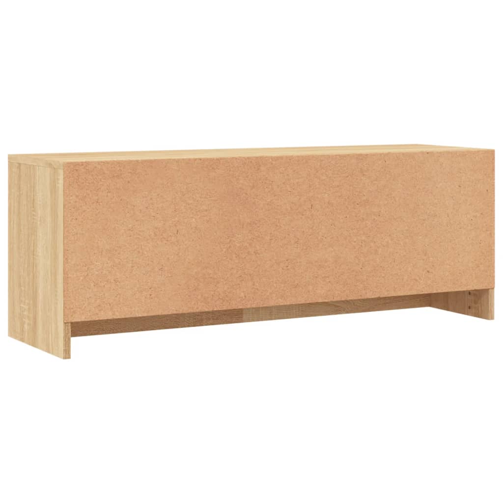 TV Cabinet in Sonoma Oak Finish 102 x 30 x 37.5 cm Particleboard