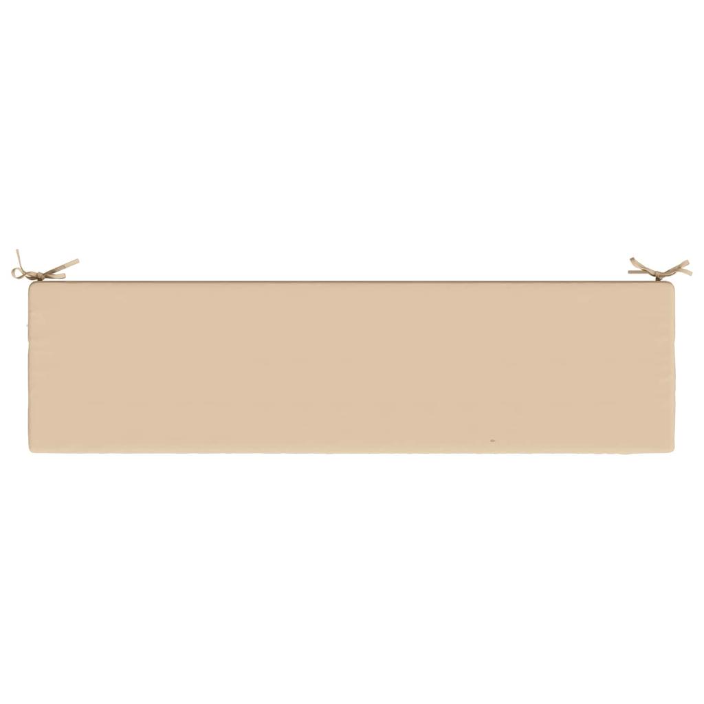 Bench Cushion SOEST 100percent Polyester Cream 140 x 40 x 5 cm