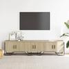 VidaXL Meuble TV chêne sonoma 180x34x41 cm bois d'ingénierie, support TV, buffet TV, meuble multimédia, banc TV, meuble 848590