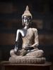 11см Статуэтка сидящего Будды   Смола    Ручная работа Ретро Креативный Микро Домашний Декор