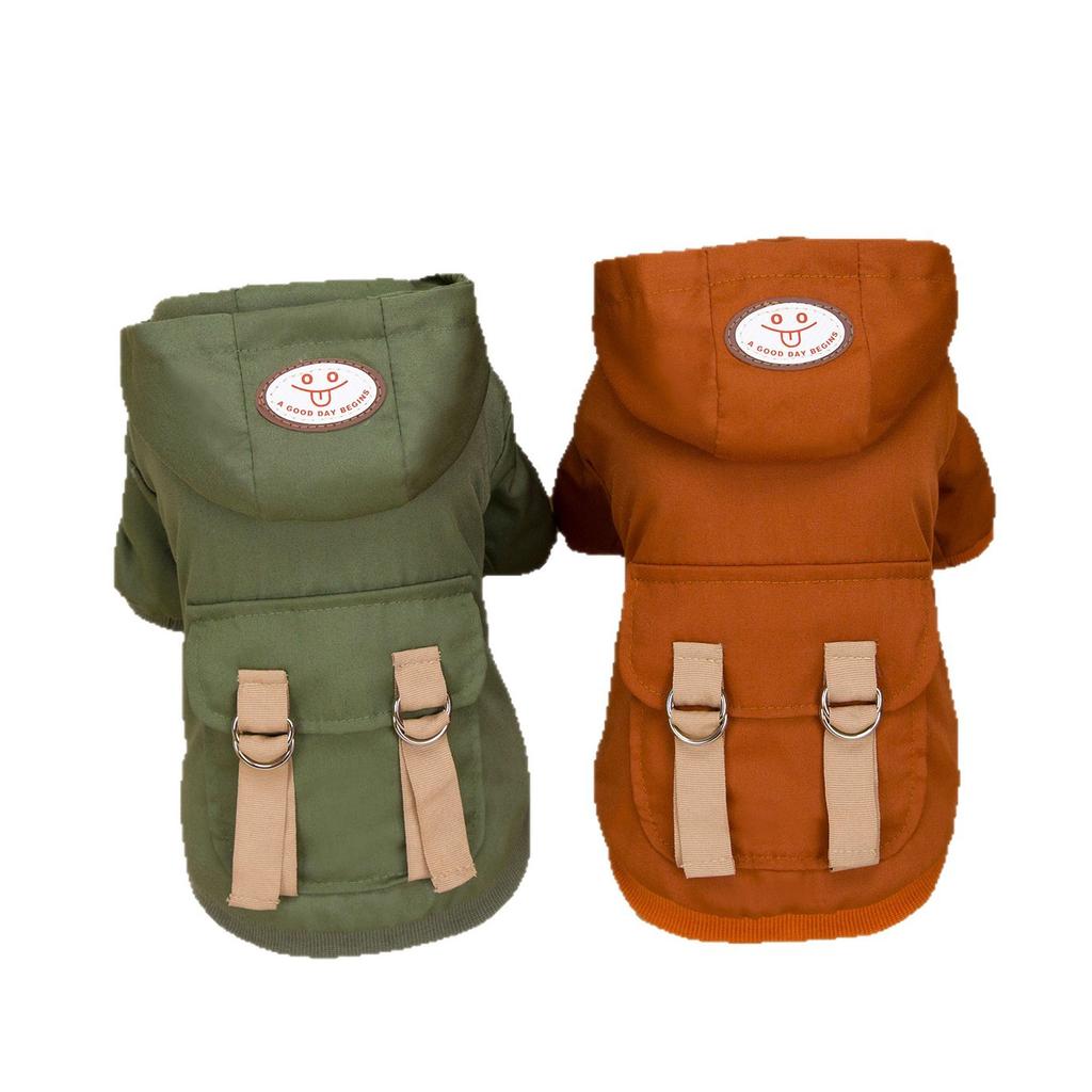 Dog Clothes Autumn and Winter Thick Fashion Traction Cotton Clothes Cat Small Dog Teddy Bigbear Pomeranian Dog Clothes