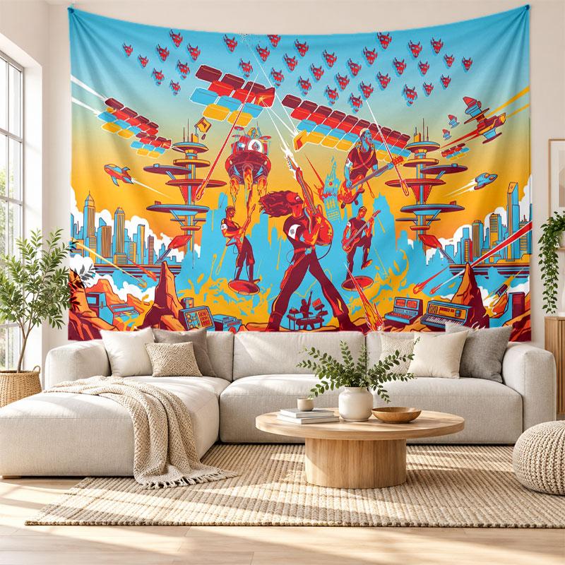 Foo Fighters Wall Tapestry Home Decor Hanging Cloth Art Background Tapestry for Bedroom