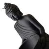 Desktop Buddha Statue Ornament 3D Printed Incense Holder for Stick Incense, Zen Burner Yoga Room Decor with Ash Catcher Bowl, Meditation Entryway Tea