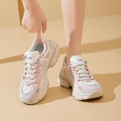 Новые кроссовки на толстой подошве для женщин, универсальные, увеличивающие рост и популярные повседневные спортивные кроссовки