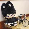 Niannyyhouse Coat, Hat, Jacket, Pants, Shoes, Black Kimono Set 20cm Stuffed Animal Clothes Cotton Doll Dress Up