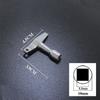 2PCS Zinc Alloy Drum Keys Square/Hexagonal Drum Key Tuner Practical Acoustic Drum Tools