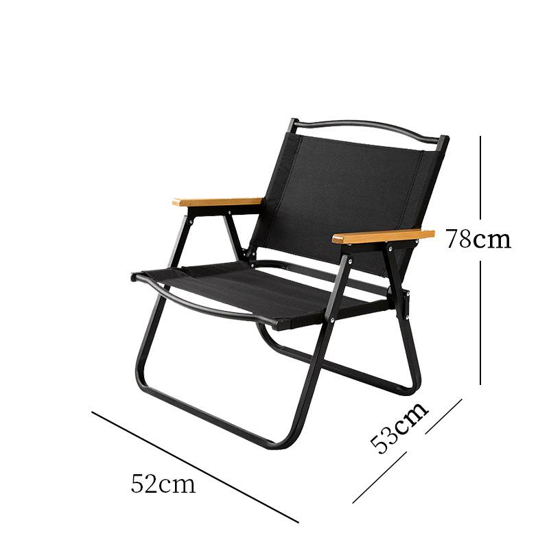 Nylon Material Steel-Pipe Folding Chair Camping Camping Fishing Portable Folding Backrest