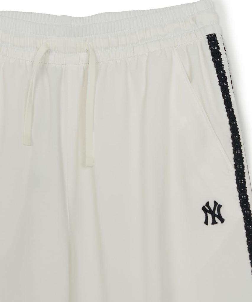 Женские широкие брюки-карго Emelbi в стиле varsity на шнурке Ny (слоновая кость)