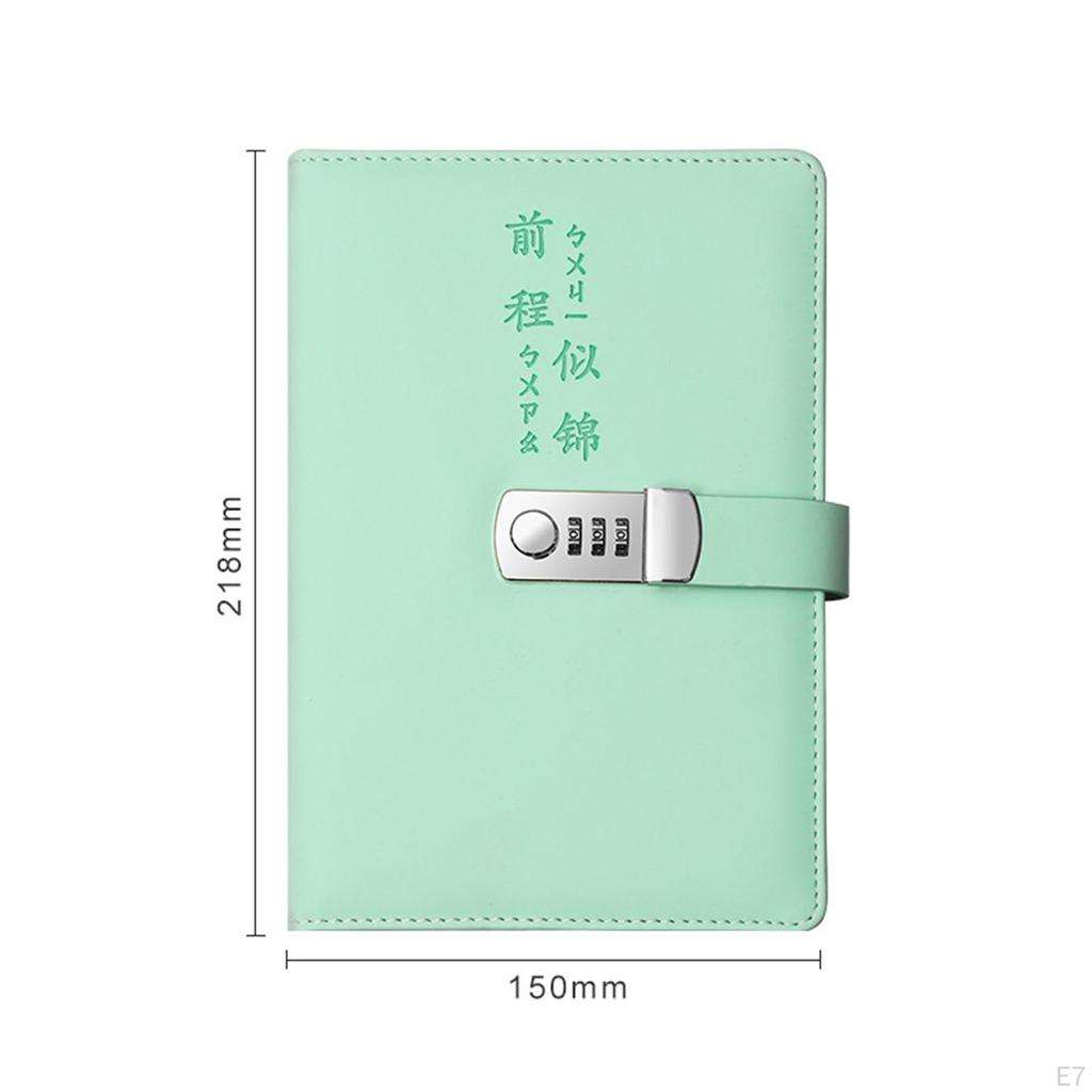 Дневник с замком, блокнот, личные канцелярские товары, искусственная кожа, пароль
