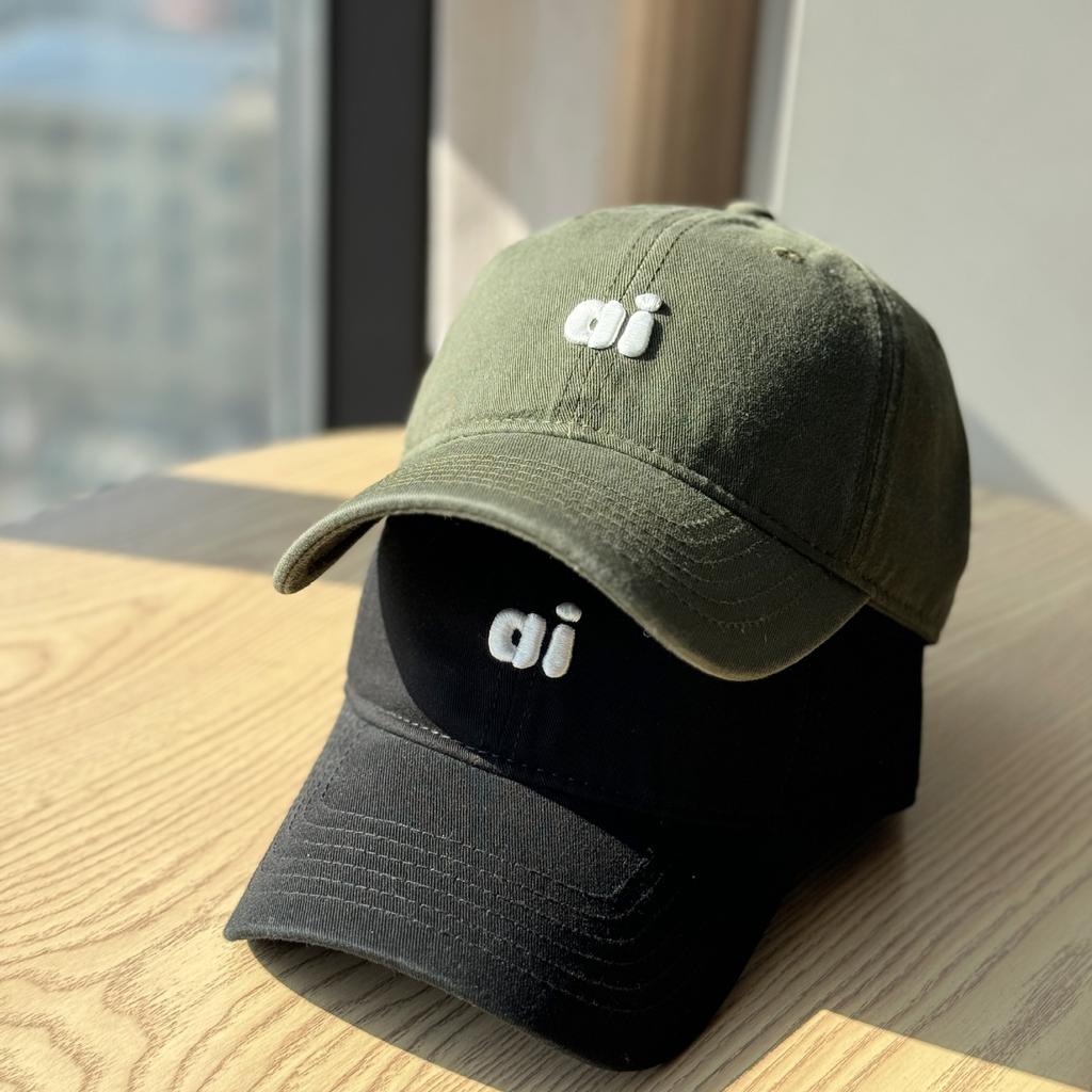 Korean-style large brim hat for women in spring and autumn ai Soft-top baseball cap with wide brim that makes the face appear smaller, suitable for