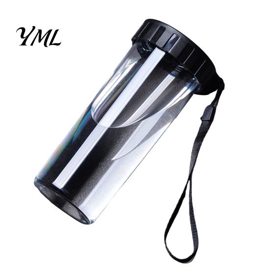 Cute Office Desktop Cup Transparent Water Cup, Portable Plastic Bottle, with Strap Reusable Handle, Clear Heat-resistant Drinkware, for School