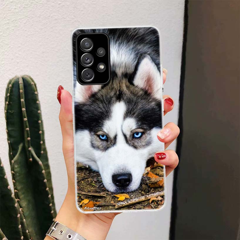Siberian Husky Dog For Samsung Galaxy A16 A15 A14 A13 A56 A55 A54 A53 Phone Case A36 A35 A34 A33 A26 A25 A24 A23 A05S A04S A03S