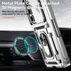 For Samsung Z Fold 7 Fold7 Case Car Magnetic Ring Stand Slide Camera Armor Shockproof Cover For Samsung Galaxy Z Fold 7 Funda