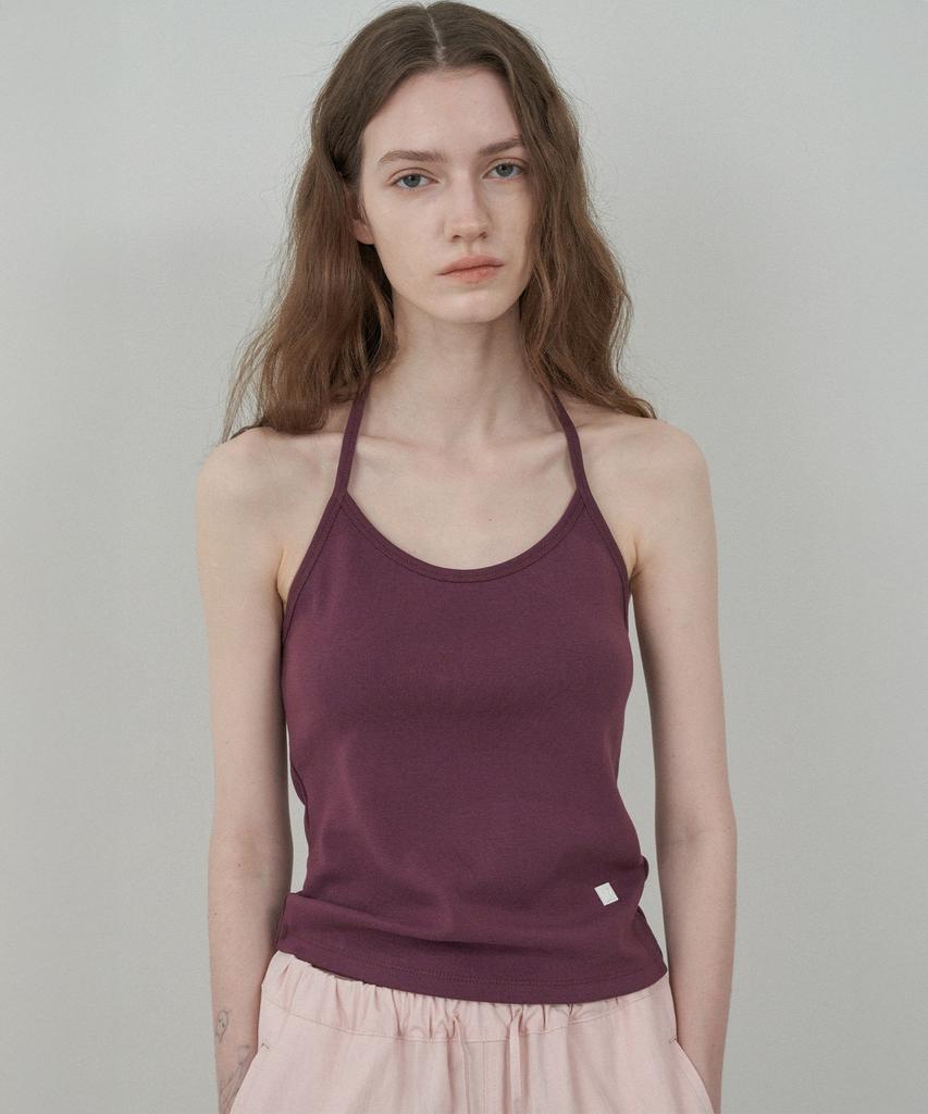 MOTT Halter Sleeveless - Burgundy
