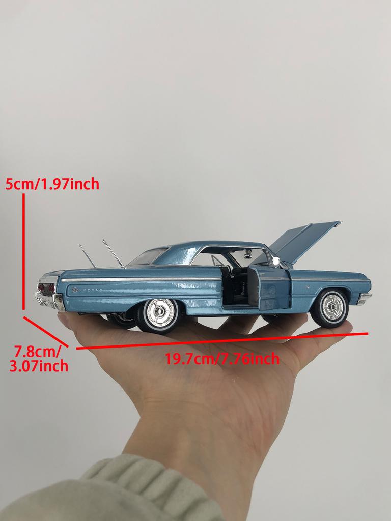 Майсто 1:26 симуляция цинковый сплав 1964 Chevrolet lmpala SS модель автомобиля, статический орнамент, металлический коллекционный подарочный автомобиль