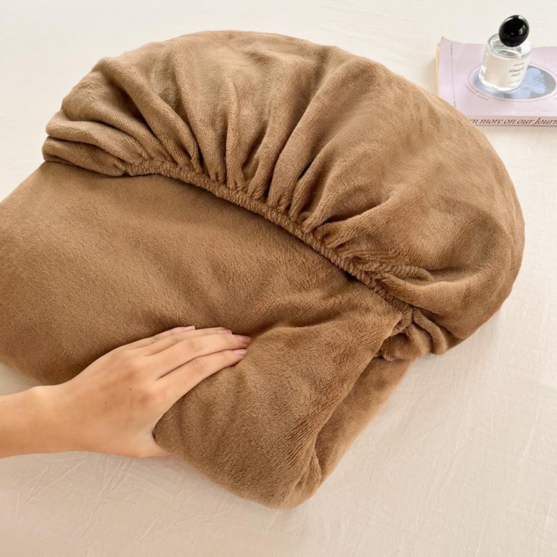 Мягкий плюшевый теплый чехол для матраса, зимний бархатный материал, простыня на резинке, утолщенный теплый чехол для матраса, несколько размеров