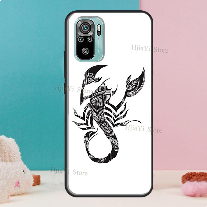 Скорпион Для Xiaomi Redmi Note 11 Pro 11S 10S 9S Note 8 9 10 Pro Чехол Для Redmi 10 9 9T 9C 9A