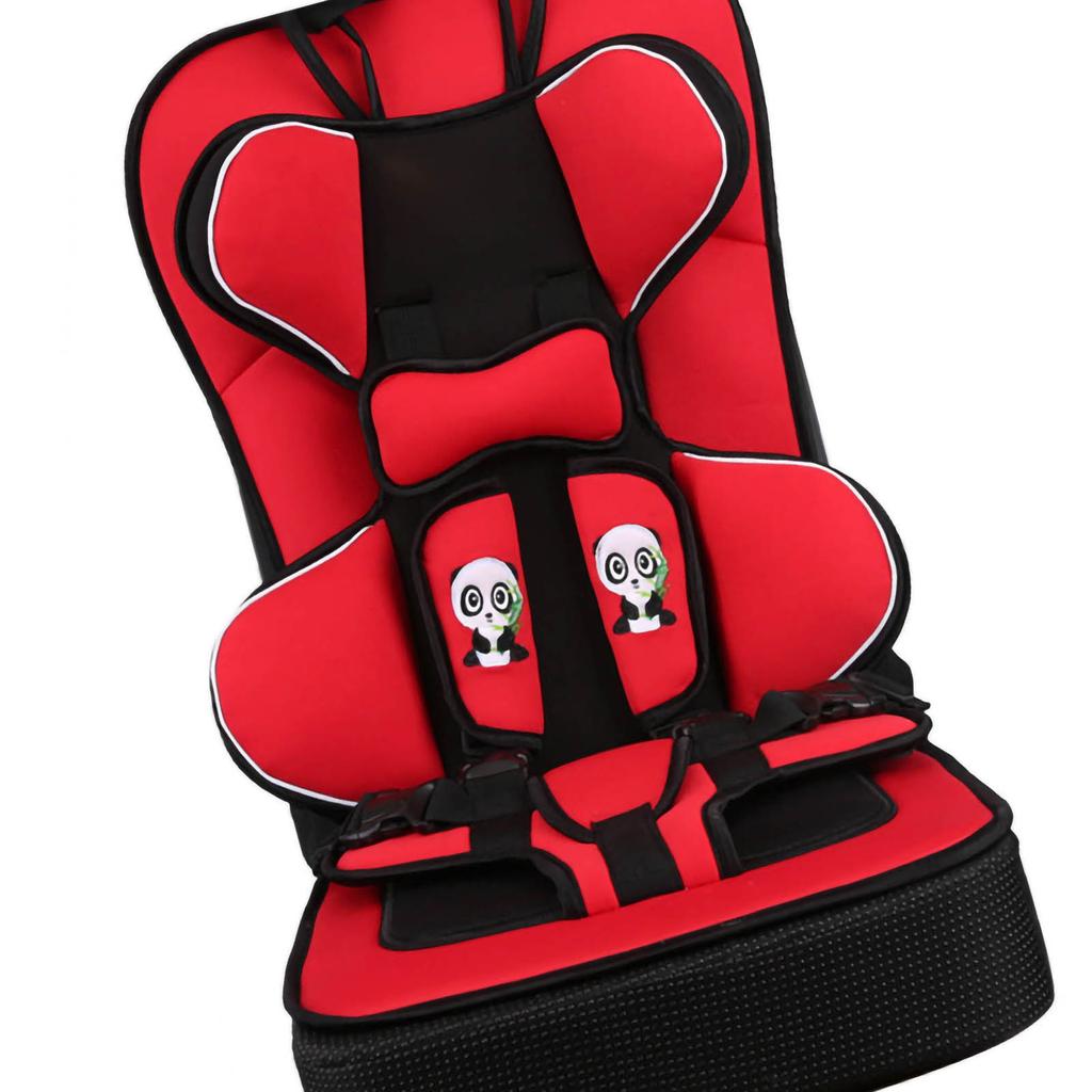 High Back Booster Car Seat Portable Polyethylene Convertible Toddler Infant Seat for Baby Red
