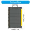 Lure Organizers Clear Tray Tool Box Baits Separator Fishing Tackle Box Organizers with Removable Dividers Storage Box