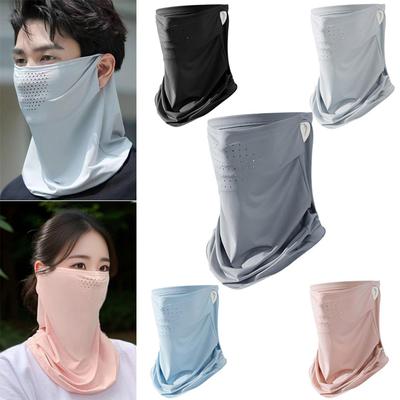 Солнцезащитная маска Ice Silk для мужчин и женщин, летняя защита от ультрафиолета, защита лица, защита от солнца, наружный спортивный шарф для езды на велосипеде