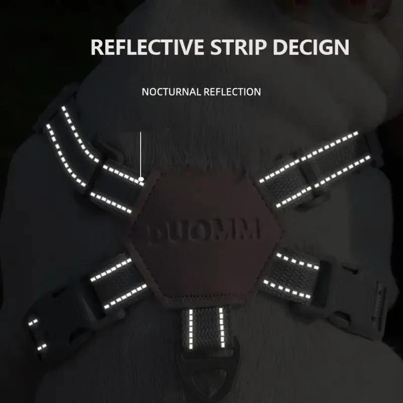 X-образная шлейка для собак маленьких и средних собак, светоотражающая регулируемая шлейка для щенков, прогулочный поводок для французского бульдога, чихуахуа