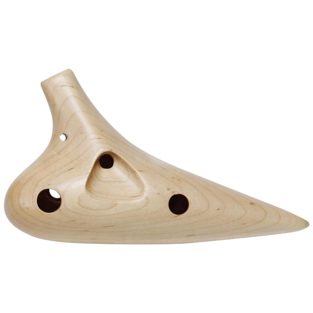 Kikutani 12-Hole Maple Ocarina, Alto C, with Pouch, KOC-AC, Wood