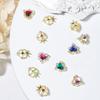 Removable Manicure Charm Beautiful Mini Crown Heart Shaped Decor Accessory 10Pcs Nail Design