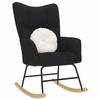 VidaXL Rocking Chair Black Fabric, Chair, Relaxation Chair, Recliner, Living Room Chair, Rocker, Fabric Chair, 4016791