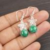 Malachite Earrings, 925 Sterling Silver Jewelry, Gift For Women Handmade Earrings Gemstone Jewelry