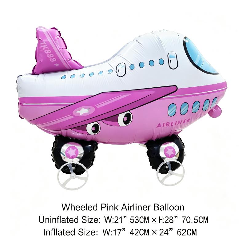 Мультяшное животное на подставке, ходячий шар на колесиках, надувной милый Санта-Клаус, фольгированный шар для праздничного декора, подарок для детей