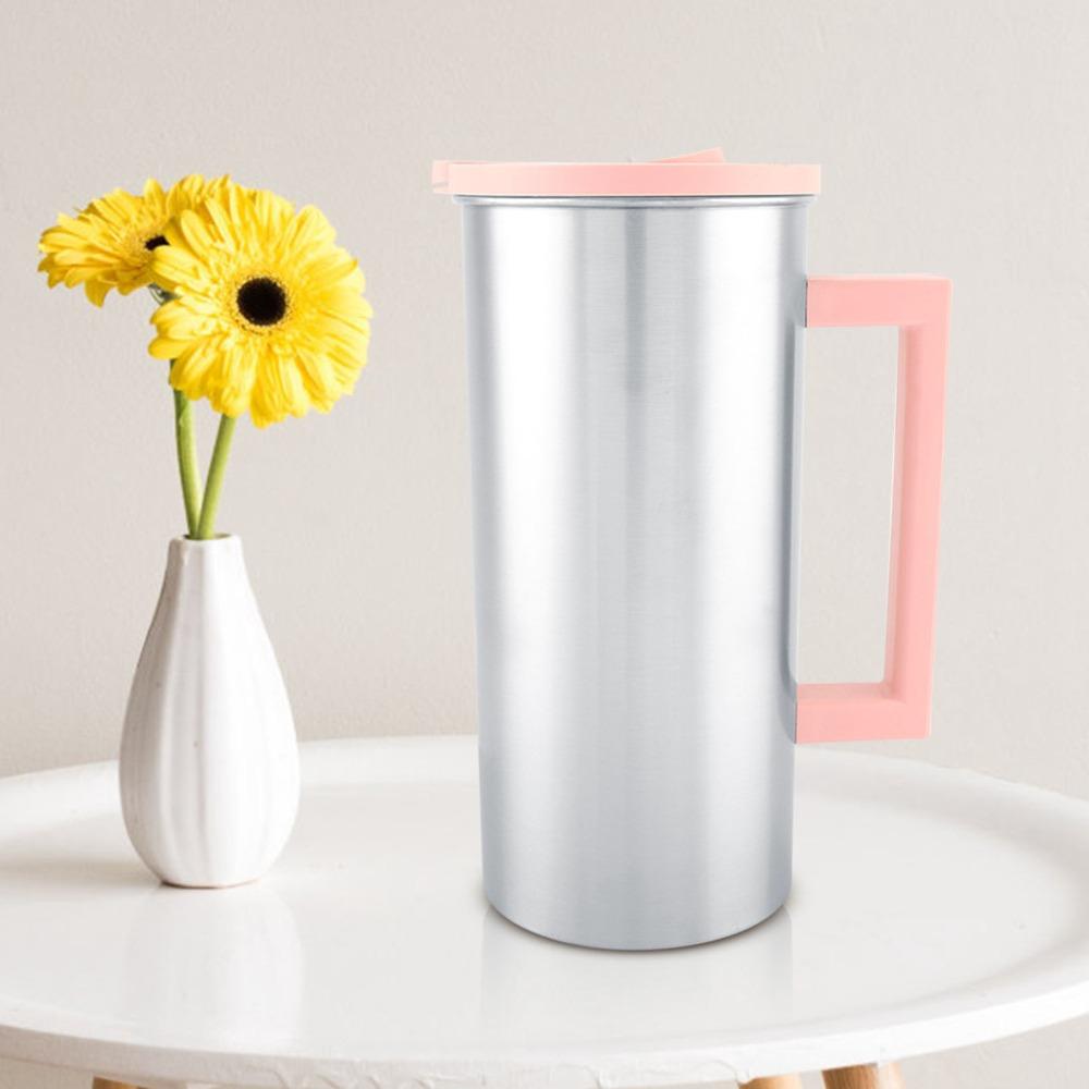 Rustless Steel Kettle Double Wall Insulation Layer Beverage Pot Restaurant Service