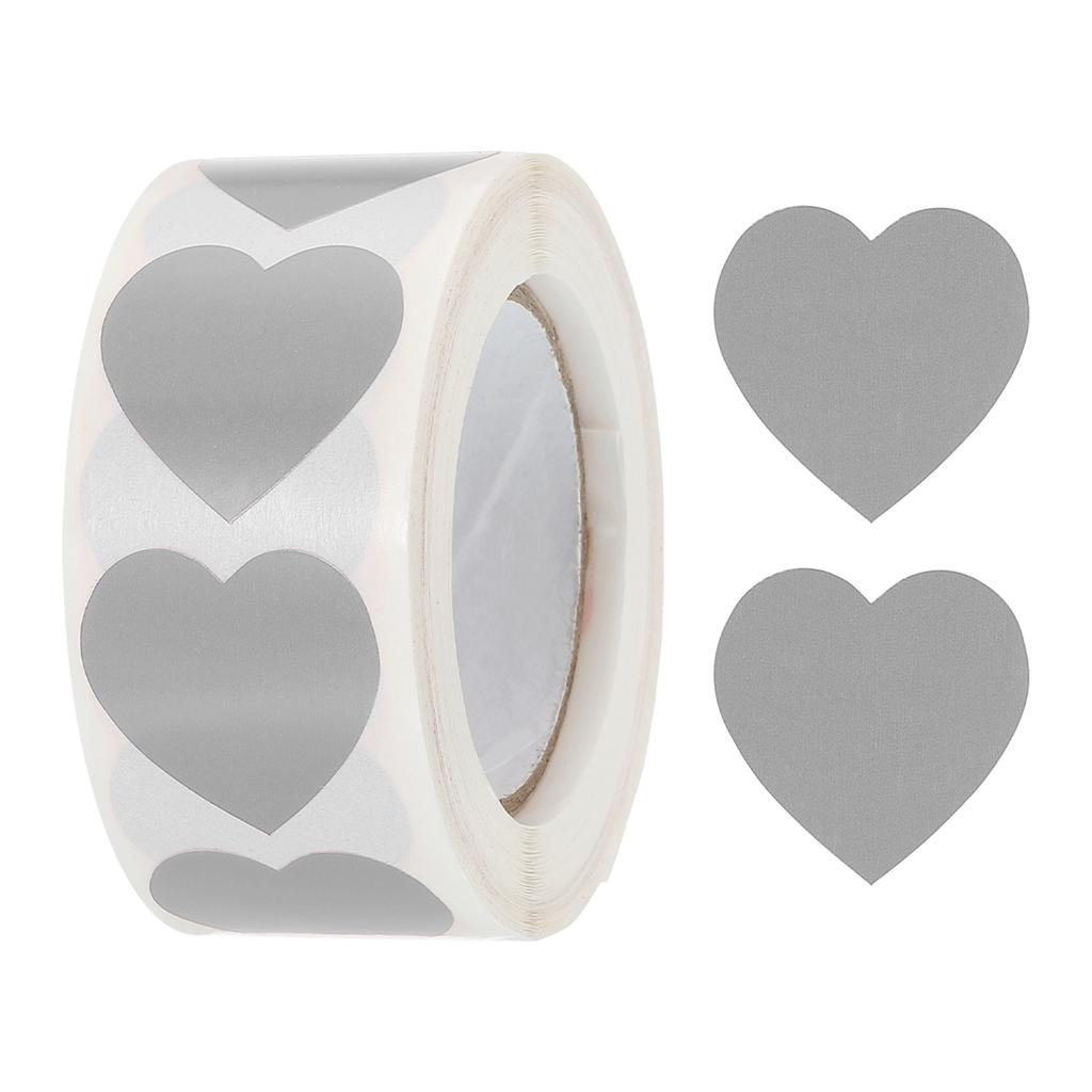 500/1000Pcs Heart Shaped Sticker 1Inch Self-Adhesive Love Label Heart Decorations Stickers for Envelope Valentine Day Wedding