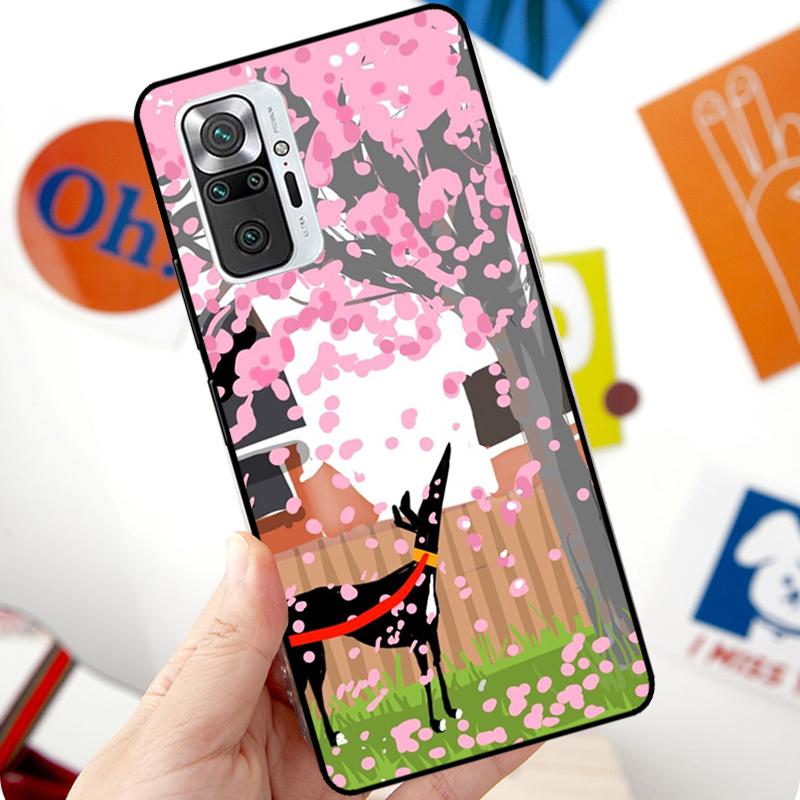 Чехол с борзыми для Xiaomi Redmi Note 12 Pro 11 8 9 10 Pro 9S 10S 11S 12S Redmi 12C 10C 9C 10A
