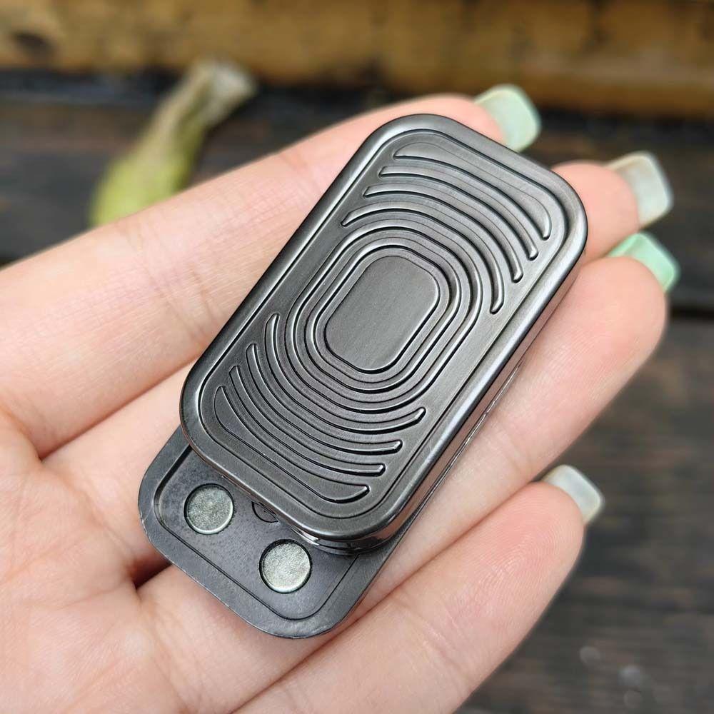 Camera Shaped Fidget Slider Hand Spinner Metal Fidget Toy Push Card Magnetic Kids Children