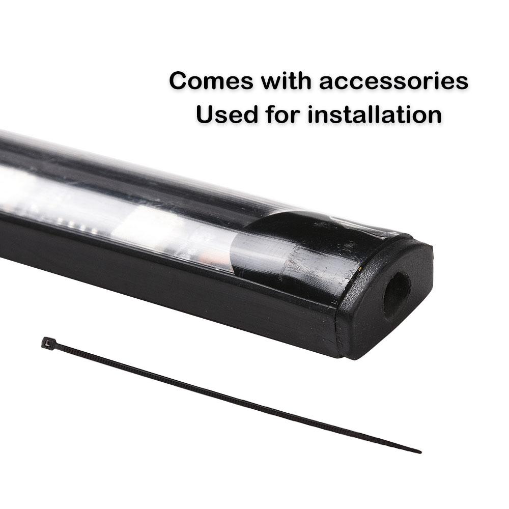 RGB светодиодные лампы под полом автомобиля, комплект подсветки под автомобилем, 12 В, приветственный свет, подсветка, окружающее пространство, управление через приложение. 4шт полоски