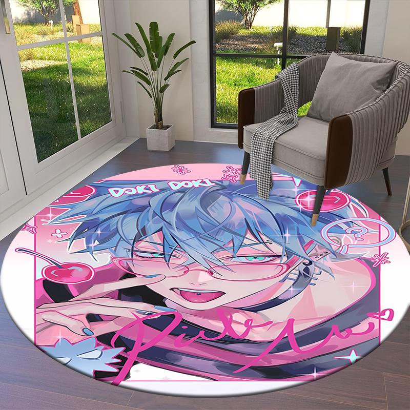 Alien Stage Round Area Rug,Carpet Rug for Living Room Bedroom Sofa Playroom Decor,Non-slip Floor Mat