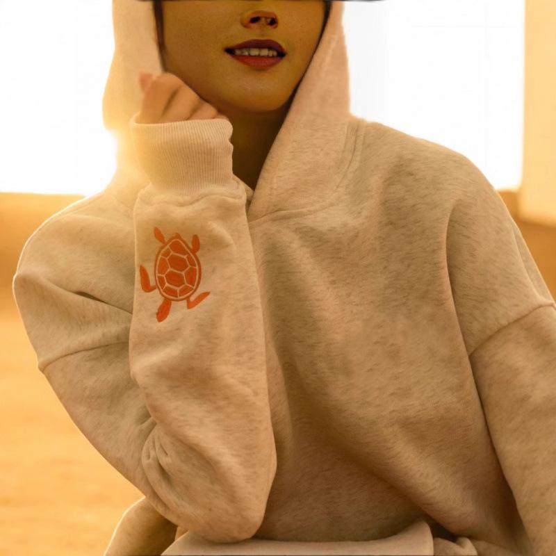 European American Fashion Casual Plus Size Women's Hooded Sweatshirt