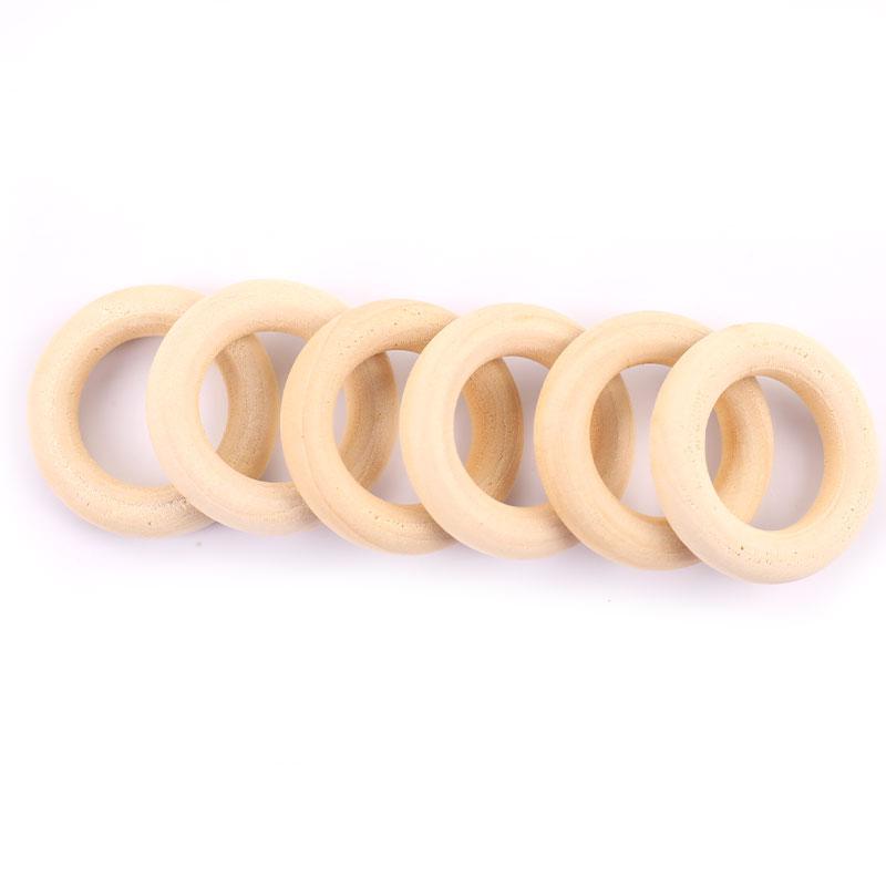 1Set Macrame Cord Cotton Rope With Wood Ring Wooden Beads For Diy Wall Hanging